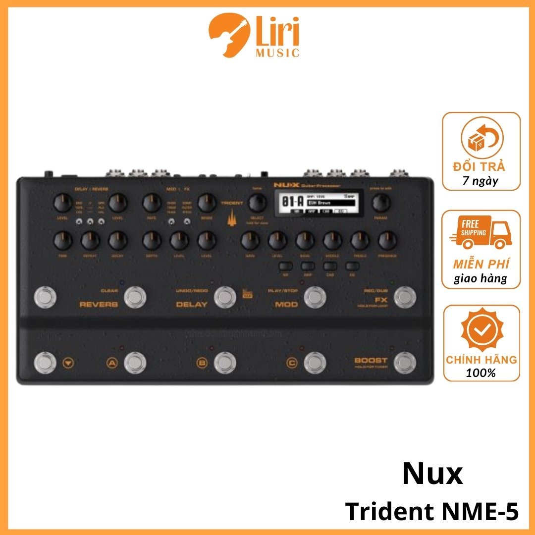 Pedal Guitar NUX Trident NME-5