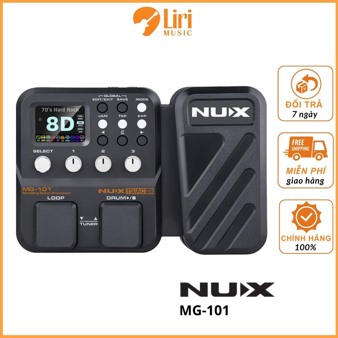 Pedal đa hiệu ứng NUX MG-101
